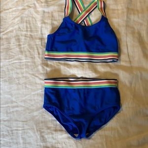 Boden 2 piece swimsuit size 7-8